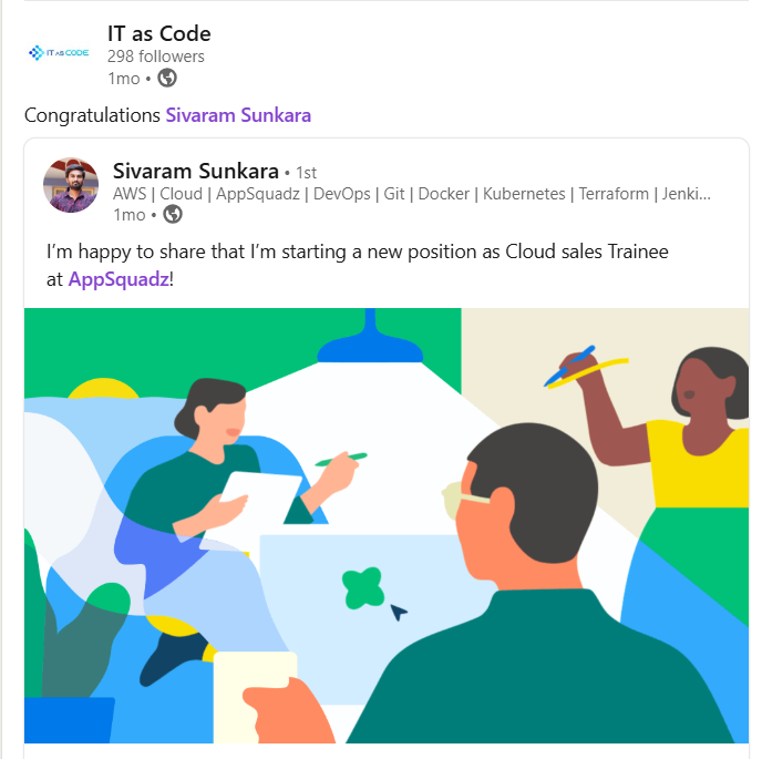 Sivaram Sunkara — LinkedIn post